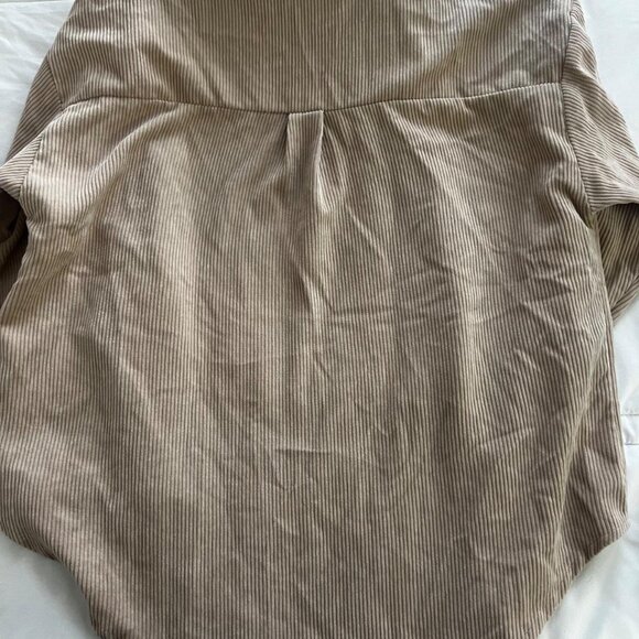 Women's Tan Corduroy Jacket - Picture 2 of 4